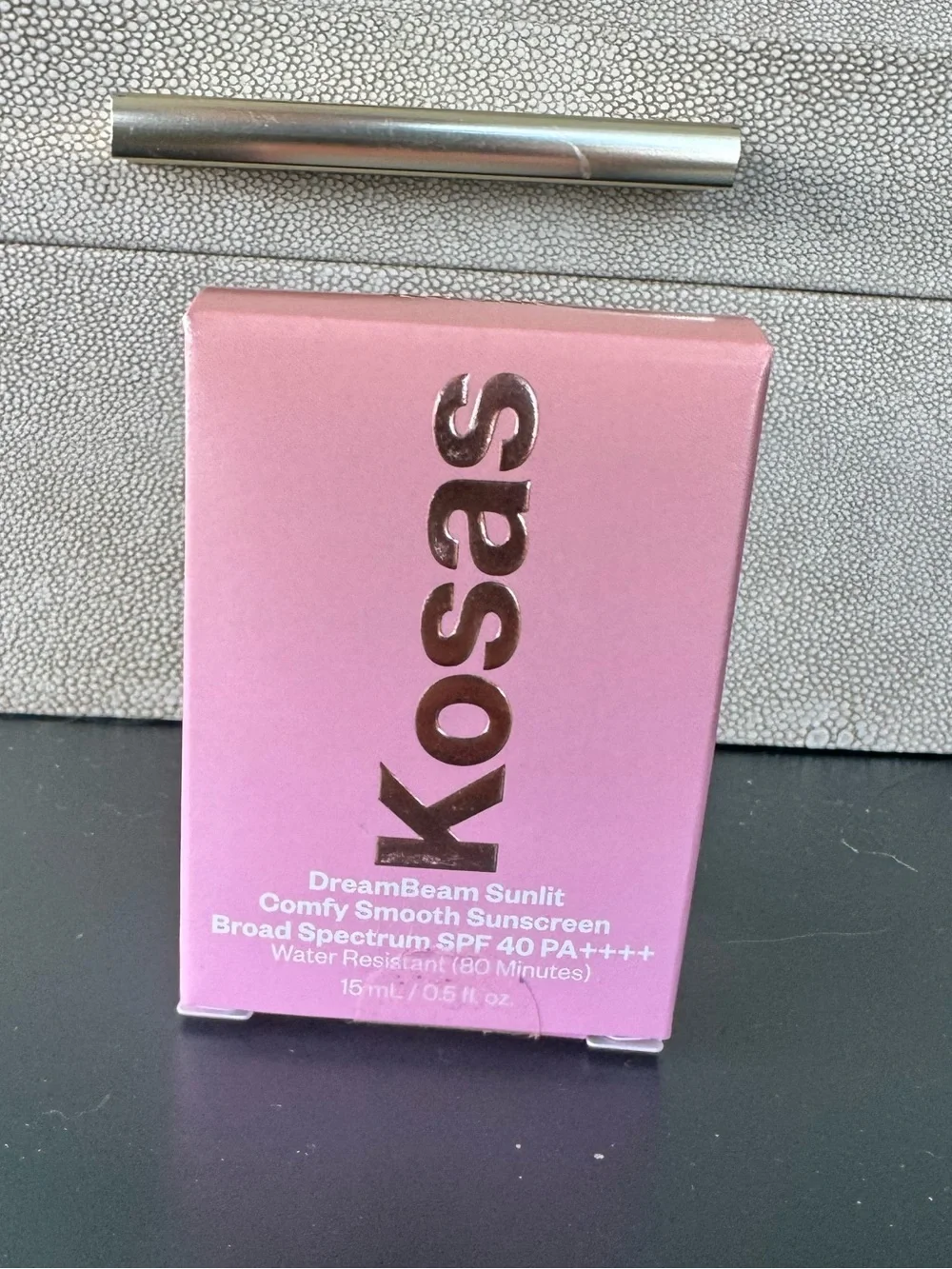 Kosas DreamBeam Sunlit Sunscreen in Pink Box